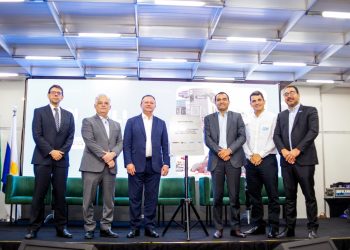 EMAP, Governo do MA e Ministro dos Portos participam de celebração das primeiras 100 mil toneladas de fertilizantes transportadas via corredor Arco Norte.