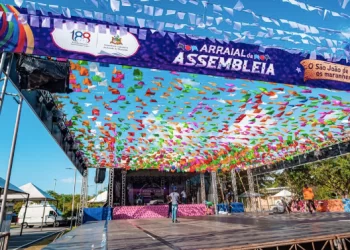 Tudo pronto para a abertura do Arraial da Assembleia Legislativa.