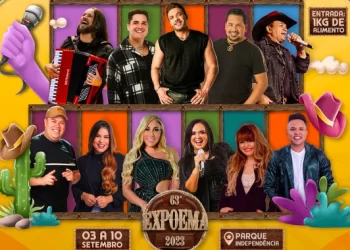 Expoema 2023: Atrações musicais foram divulgadas.