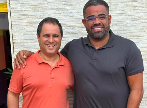 O encontro de Paulo Victor e Edivaldo Júnior…