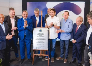 O Ministro das Comunicações Juscelino Filho inaugura novo CRC no Maranhão.