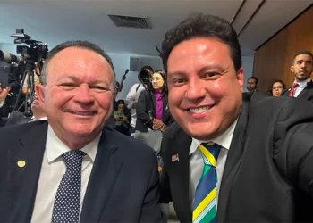 Brandão e Camarão: Presentes na sabatina de Flávio Dino.