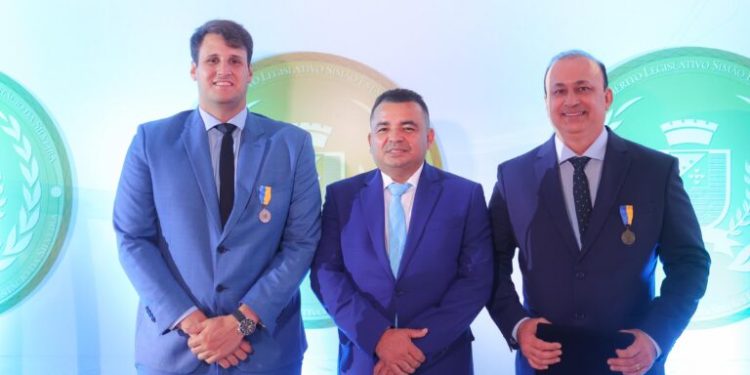 Marcus e Orleans Brandão recebem Medalha Simão Estácio da Silveira, maior honraria da Câmara Municipal de São Luís