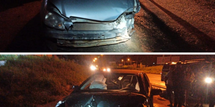Dois motoristas ficam feridos após acidente na BR-135