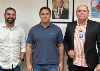 Diretor do Detran-MA, Diego Rolim, recebe Diretor de Terminais Externos da Emap, Celso Penalber