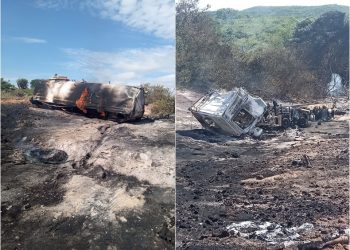 Caminhão que transportava combustível explode e mata dois jovens no Piauí