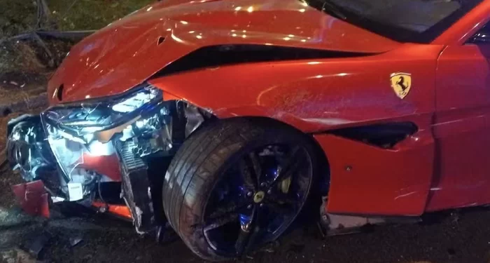 Esposa de jogador maranhense bate Ferrari na Espanha