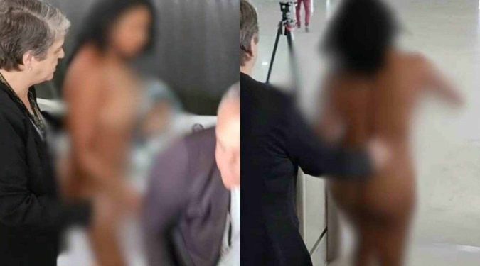 Mulher é contida por seguranças no Palácio do Planalto ao ficar nua; ela estaria em surto psicótico