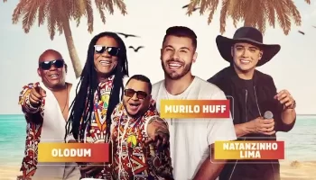 Murilo Huff, Olodum e Natanzinho Lima no Réveillon do MA