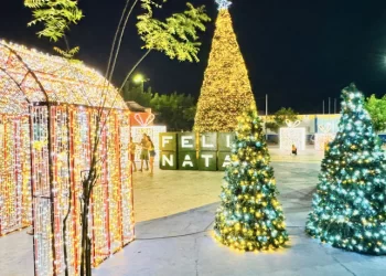 Decoração de Natal de Santa Rita encanta moradores