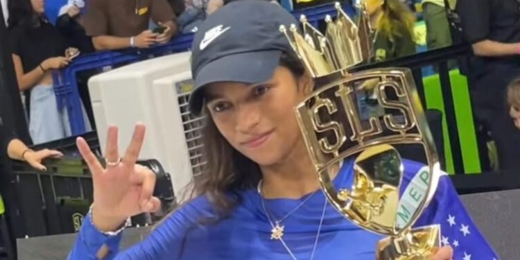 Rayssa Leal conquista tricampeonato na Liga Mundial de Skate Street