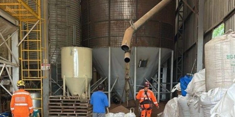 Tragédia em Uberlândia: Trabalhador morre soterrado por ração em silo de fábrica