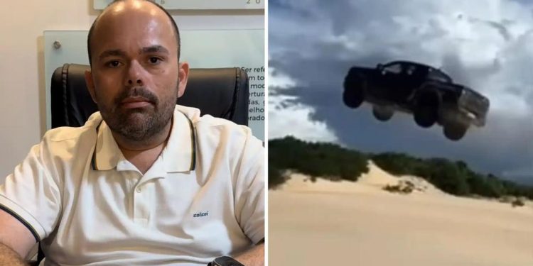 Motorista que ‘voou’ sobre duna e fez propaganda para concessionária nega que ganhou novo carro