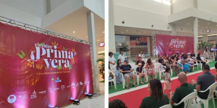 Chuva de pétalas voltará a encantar o público no Golden Shopping Calhau com o Circuito Primavera