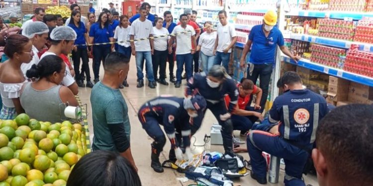 Funcionário morre após queda em supermercado no Maiobão