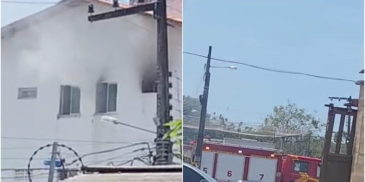 Incêndio atinge apartamento no Turu e mobiliza Corpo de Bombeiros
