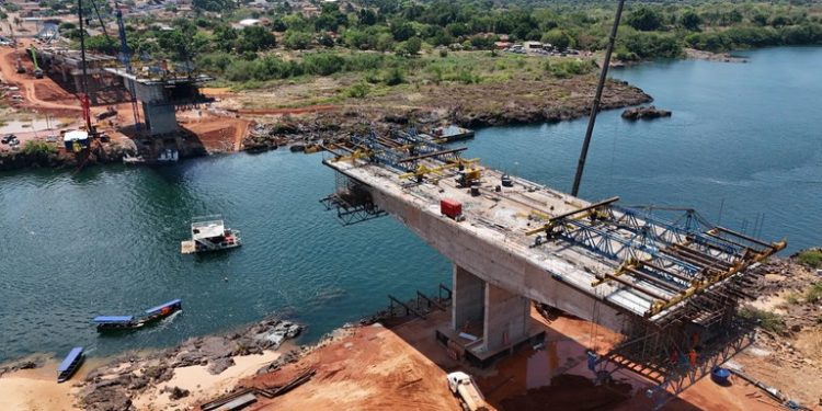 Obras na ponte entre Maranhão e Tocantins estão 75% concluídas, diz DNIT