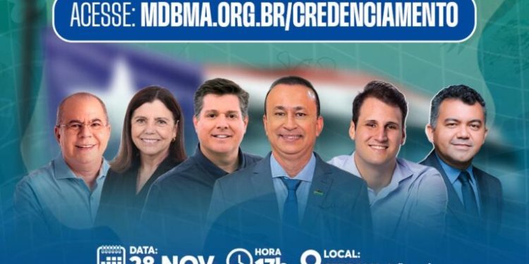 MDB realiza convenção no Maranhão e define nova direção para o ciclo eleitoral de 2026