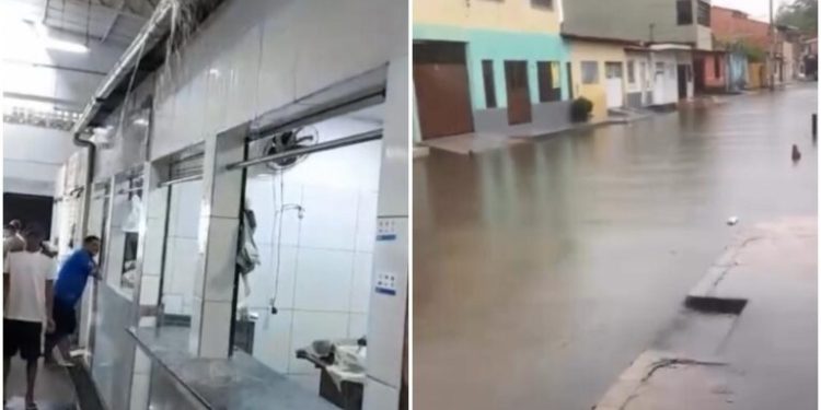 Chuva intensa alaga Mercado da Cohab e atinge bairros e avenidas de São Luís