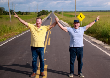 Brandão vistoria MA-014 e destaca reta final da obra na Baixada Maranhense
