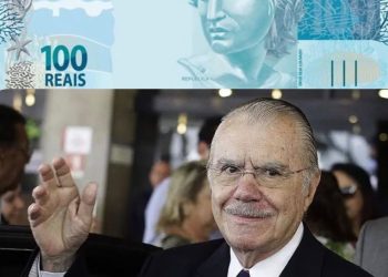 José Sarney é responsável pela frase “Deus Seja Louvado” no dinheiro brasileiro.