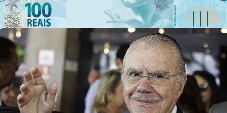 José Sarney é responsável pela frase “Deus Seja Louvado” no dinheiro brasileiro.